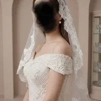 لباس عروس تور سر و ژپون 4 فنره