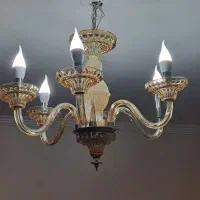 لوستر بلوری ۶شاخه خرده .عمده