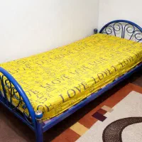 تخت فلزی فرفوژه تک نفره آبکاری کوره ای