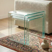 میز عسلی تمام شیشه - تولید کارخانه کولیوند