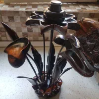 رومیزی چوب ابنوس  ساخت فیلیپین ۶۰ ساله|کلکسیون اشیاء عتیقه|تهران, قیطریه|دیوار