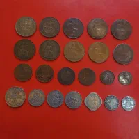 ۲۳عدد سکه خارجی قدیمی و کمیاب|کلکسیون سکه، تمبر، اسکناس|کرمانشاه, |دیوار