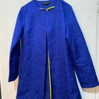 مانتو مزون دوز آبی کاربنی سایز xl