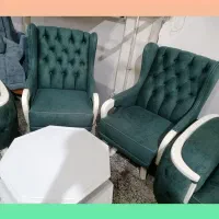 مبل راحتی چستر ۷ نفره در رنگ ترند تیل سبز آبی|مبلمان خانگی و میز عسلی|گرگان, |دیوار