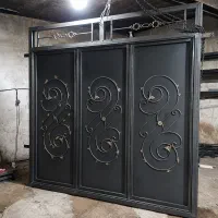 درب حیاطی سه لت ماشین رو