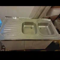 سینگ ظرفشویی در حد نو|آب‌چکان و نظم‌دهنده ظروف|آبدانان, |دیوار