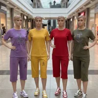 تولیدی عمده - ست زنانه تیشرت شلوارک