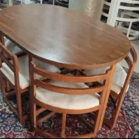 میز ناهار خوری چوبی///|میز و صندلی غذاخوری|سیرجان, |دیوار