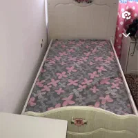 تخت شرکتی کاملا سالم و تمیز با تشک|تخت و سرویس خواب|آمل, |دیوار