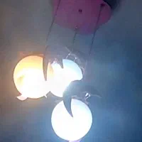 لوستر چوبی صورتی دخترانه