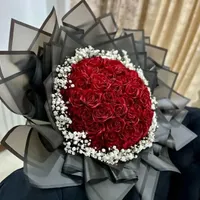 دسته گل روبانی