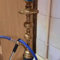 قلیان برنجی پایه بلند