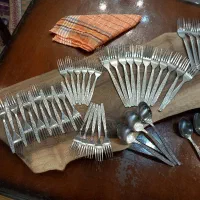 قاشق چنگال غذاخوری و چنگال میوه خوری استیل اصل