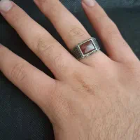 انگشتر عقیق مردانه نقره