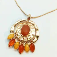 رولباسی یک ردیفه نگینی عسلی کیوت