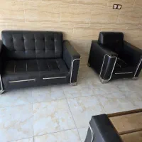 مبل چرم اداری ۶ نفره با میز وسط|مبلمان اداری|آبادان, |دیوار