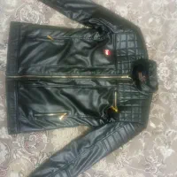 کاپشن چرم سایز 2xlوطرح بافت 2xl