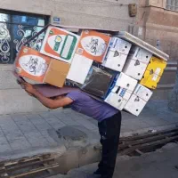 کارگرخالی باربری دارای خاور ونیسان پرند رباط کریم