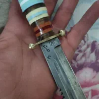 چاقو سی‌سانتی زنجان (امینی) دسته آب‌طلا تیغ فولادی