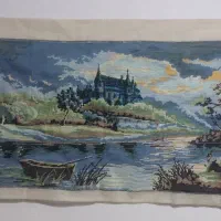 تابلو کوبلن ومنجق دوزی۷۰۰هزار ت بدون قاب وشیشه|کلکسیون اشیاء عتیقه|مشهد, رسالت|دیوار