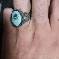 انگشتر مردانه فیروزه اصل نیشابور|جواهرات|رشت, چمارسرا|دیوار