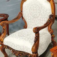 مبل شاه نشین سلطنتی کلاسیک کد ۸۰۲ دورومنبت چراغان|مبلمان خانگی و میز عسلی|چهاردانگه (تهران), |دیوار