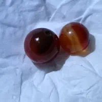 یک جفت مهره عقیق جزع کهنه قدیمی