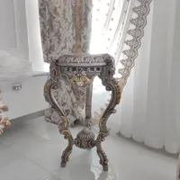 میز کنار سالنی طوسی طلایی ۲/۵۰۰
