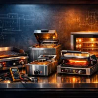 ساخت المنت انواع فر، گریل، توستر، آون، اسنک ساز