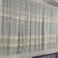 پرده شش متر نیم درحد نو|پرده، رانر، رومیزی|رودسر, |دیوار