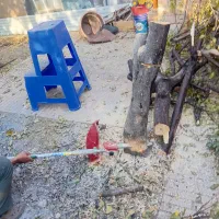 اره موتوری و چاله کن