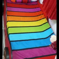 تخت ماشینی همراه با تشک|تخت و سرویس خواب|رشت, معلولین|دیوار