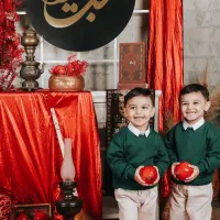 عکس یلدایی  وآتلیه کودک با دکور کامل