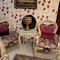 مبل سلطنتی ۷نفره +دو میزبان برند ماندگار کاملا نو|مبلمان خانگی و میز عسلی|تهران, زهتابی|دیوار