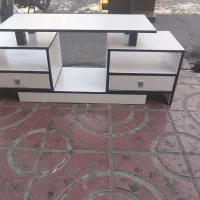 میز تلویزون سفید چهارتیکه