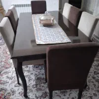 میزناهارخوری۸نفره+میزجلومبل بهمراه عسلی۳تیکه|میز و صندلی غذاخوری|سمنان, |دیوار