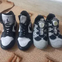 دوجفت کفش طوسی سالم سایز ۳۵،سفید سیاه  سایز ۳۷|کیف، کفش، کمربند|مشهد, خواجه ربیع|دیوار