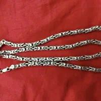 گردنبند سیاه قلم نقره