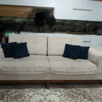 مبل هفت نفره همراه میز جلو مبلی و۳تاعسلی ۲۵میلیون|مبلمان خانگی و میز عسلی|هشتگرد, هشتگرد قدیم|دیوار