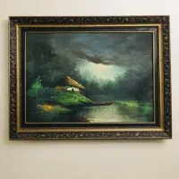 تابلو نقاشی رنگ روغن آنتیک