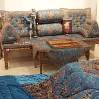 پشتی پکیج ۷ تکه شاهنشین ترمه ارغوان|پشتی|تهران, شکوفه|دیوار