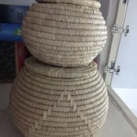 خمره حصیری جای برنج و گردو و حبوبات