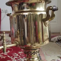 سماور زغالی برنجی قدیمی