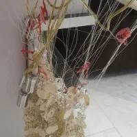 لوستر درختی باآینه سقفی و وچراغ آویز|چراغ خواب و آباژور|تهران, شهرک نفت|دیوار