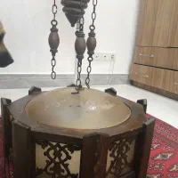 فروش لوستر چوبی سالم|لوستر و چراغ آویز|قائم‌شهر, |دیوار