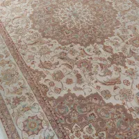 فرش ۶متری نو تمام ابریشم درجه یک  رنگ روشن|فرش|خمین, |دیوار