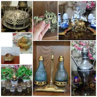 اسپندان برنجی خروس نشان عتیقه قدیمی