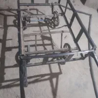 گاری چهار چرخ و 3 شاخه فنس|ابزارآلات|خاش, |دیوار