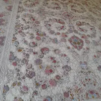 فرش بسیار زیبا۷۰۰شانه طرح ۱۲۰۰ گل برجسته|فرش|بوکان, |دیوار
