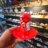 لیوان سفالیه نقاشی شده طرح Love